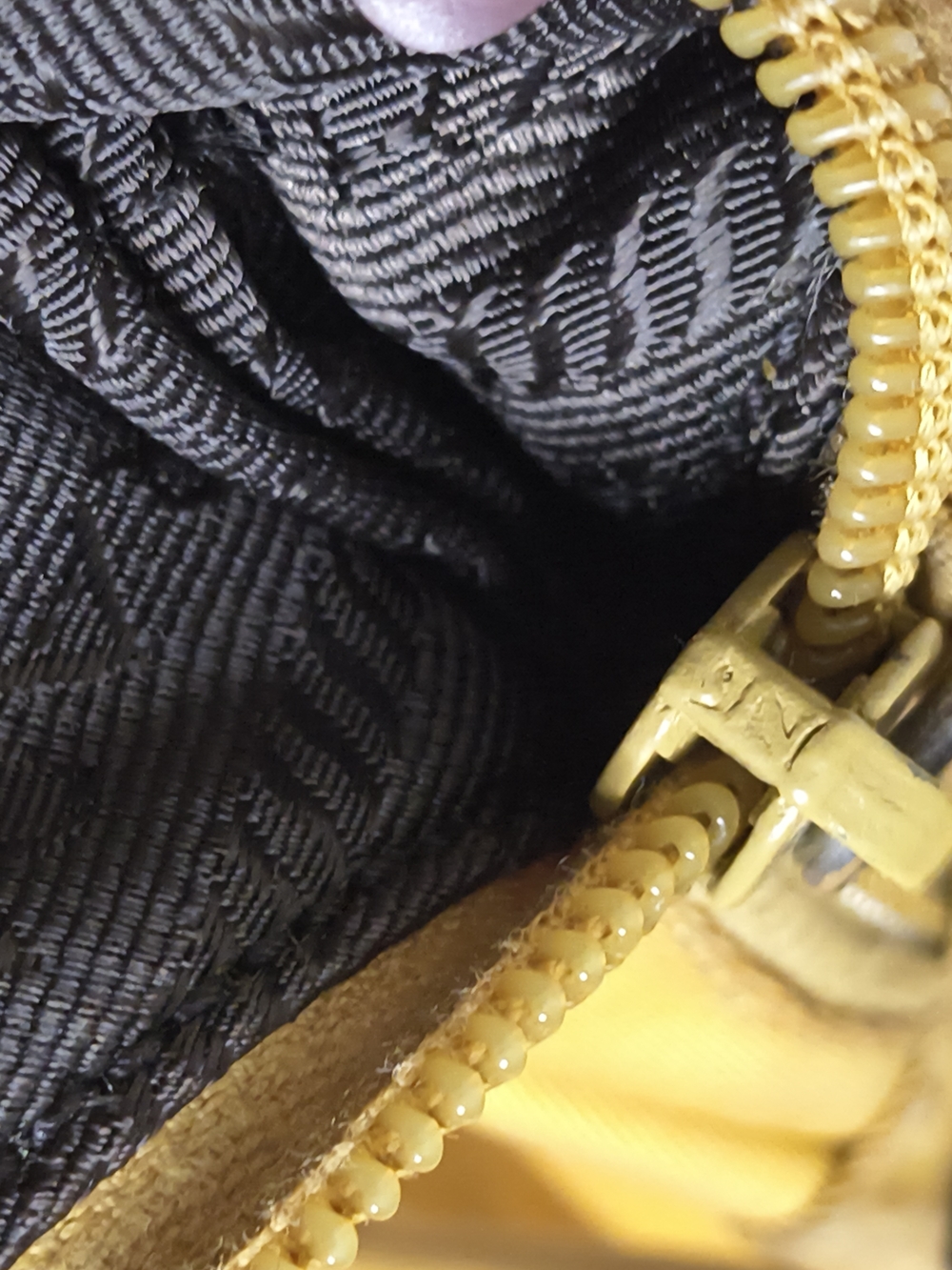 Vintage Prada Rare Yellow Tessuto Nylon Hobo Shoulder Bag | Made in Italy | Y2K - Picture 2 of 12